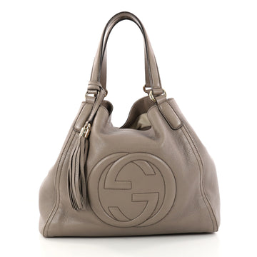  Gucci Soho Shoulder Bag Leather Medium Neutral 2991502