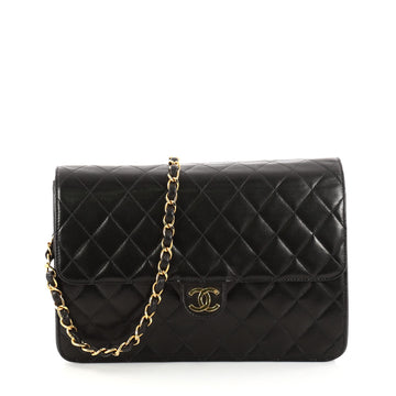 Chanel Vintage Clutch with Chain Quilted Leather Medium 2991902