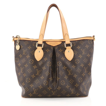 Louis Vuitton Palermo Handbag Monogram Canvas PM Brown 2992801