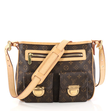 Louis Vuitton Hudson Handbag Monogram Canvas GM Brown 2993606