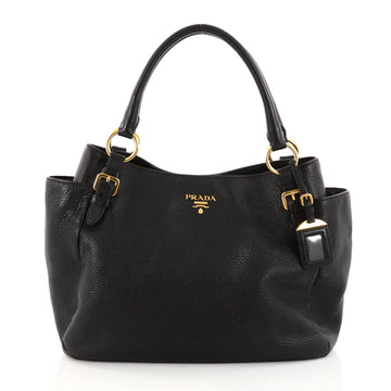 rada Side Pocket Tote Vitello Daino Medium Black 2993608