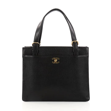 Chanel Vintage Front Pocket Tote Caviar Medium Black 2995801
