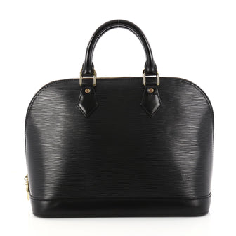 Louis Vuitton Vintage Alma Handbag Epi Leather PM Black 2996001