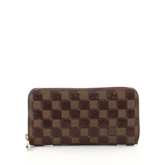 Louis Vuitton Zippy Wallet Damier Paillettes Brown 2997203