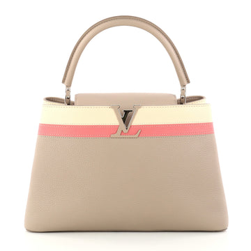 Louis Vuitton Capucines Handbag Leather MM Neutral 2997601