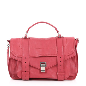 Proenza Schouler PS1 Satchel Leather Medium Pink 2999301