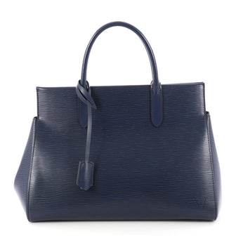 Louis Vuitton Marly Handbag Epi Leather MM Blue 2999502