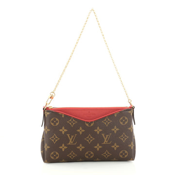 Louis Vuitton Pallas Clutch Monogram Canvas Brown 3000001