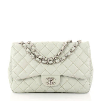 Chanel Vintage Classic Single Flap Bag Quilted Caviar 3000401