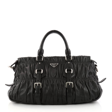Prada Gaufre Convertible Satchel Nappa Leather Large 3000703