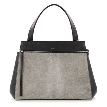 Celine Edge Bag Pony Hair Medium Black 3002101