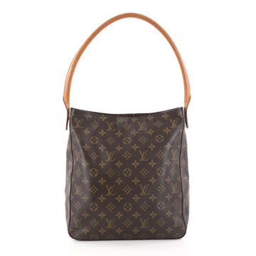 Louis Vuitton Looping Handbag Monogram Canvas GM Black 3002303