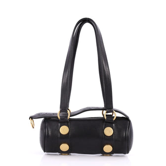 Chanel Vintage Barrel Bag Leather Mini Black 3002704