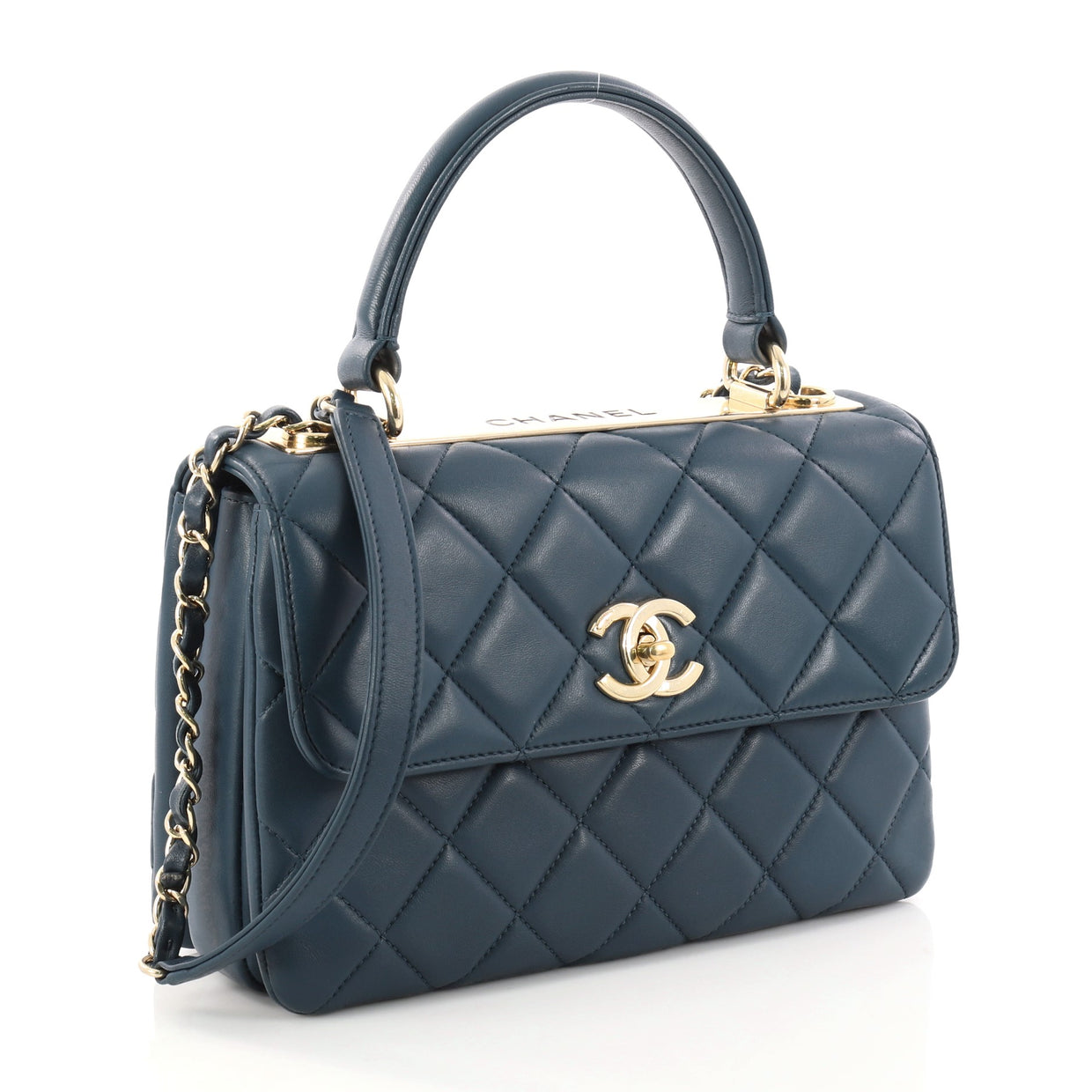 Buy Chanel Trendy CC Top Handle Bag Quilted Lambskin Small 3003102