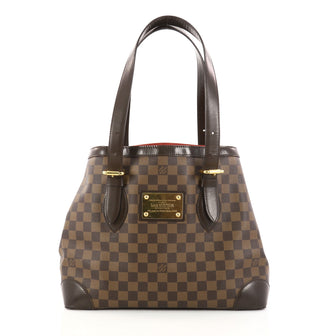 Louis Vuitton Hampstead Handbag Damier MM Brown 3007304