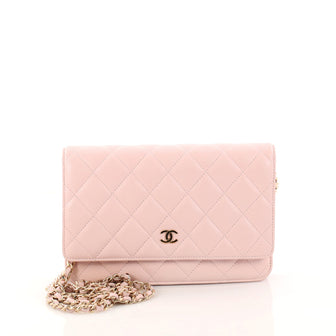 Chanel Wallet on Chain Quilted Lambskin Pink 3007311