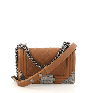 Chanel Paris-Dallas Boy Flap Bag Quilted Calfskin with 3007313