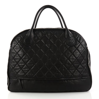 Chanel Weekender Bag Quilted Coated Canvas Horizontal 3010102