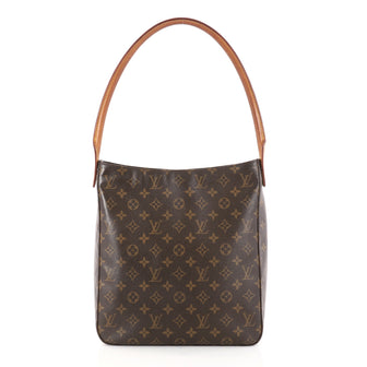 Louis Vuitton Looping Handbag Monogram Canvas GM Brown 3010202