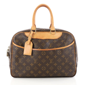 Louis Vuitton Deauville Handbag Monogram Canvas Brown 3010303