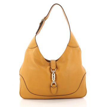 Gucci Jackie Original Shoulder Bag Leather Medium Yellow 3010602