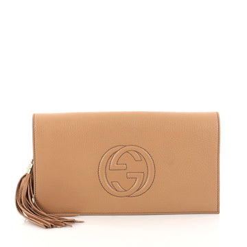 Gucci Soho Clutch Leather Neutral 3011006