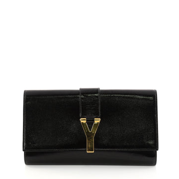 Saint Laurent Chyc Clutch Patent Black 3011007