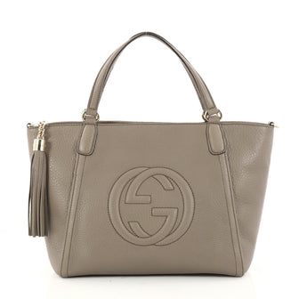 Gucci Soho Convertible Top Handle Bag Leather Medium 3011802
