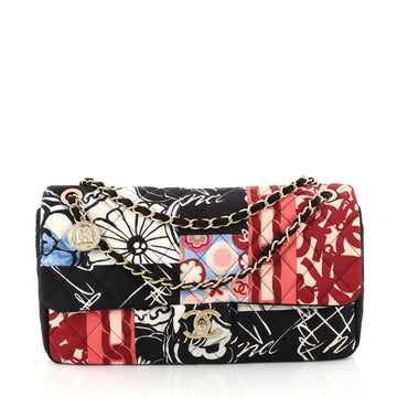 Chanel Classic Single Flap Bag Quilted Patchwork Printed 3011902