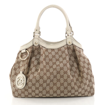 Gucci Sukey Tote GG Canvas Medium Brown 3012001
