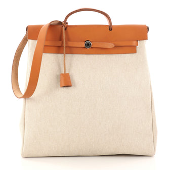Hermes Herbag Toile and Leather GM Neutral 3015902