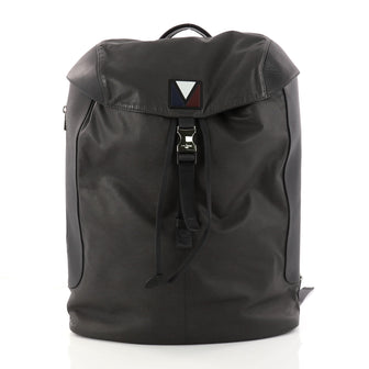 Louis Vuitton Pulse Backpack Leather and Nylon Gray 3017701