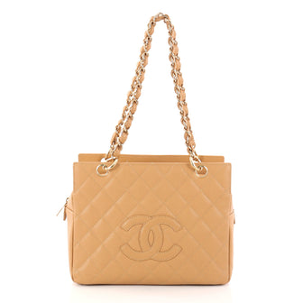 Chanel Petite Timeless Tote Quilted Caviar Brown 3017801