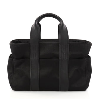 Hermes Acapulco Tote Toile and Leather PM Black 3017803