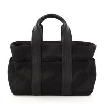 Hermes Acapulco Tote Toile and Leather PM Black 3017803