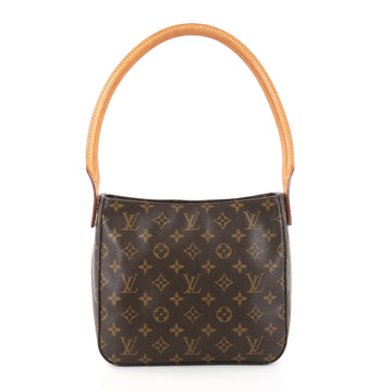 Louis Vuitton Looping Handbag Monogram Canvas MM Brown 3018101
