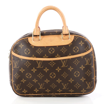 Louis Vuitton Trouville Handbag Monogram Canvas Brown 3018102