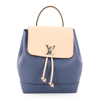 Louis Vuitton Lockme Backpack Leather Blue 3018202