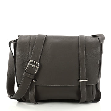 Hermes Steve Messenger Bag Clemence 35 Brown 3018401