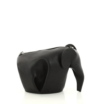 Loewe Elephant Crossbody Bag Leather Mini Black 3019001