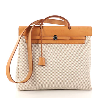 Hermes Herbag Toile and Leather GM Neutral 3020003