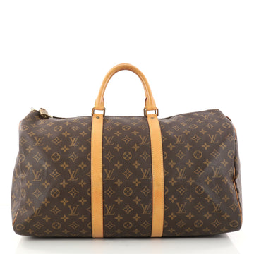 Louis Vuitton Keepall Bag Monogram Canvas 50 Brown 3020202