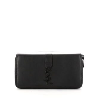 Saint Laurent Classic Monogram Zip Around Wallet Leather 3020303