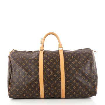 Louis Vuitton Keepall Bag Monogram Canvas 55 Brown 3020402