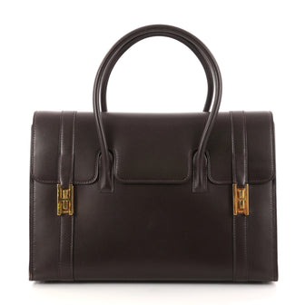 Hermes Drag 1 Handbag Box Calf 30 Brown 3020701