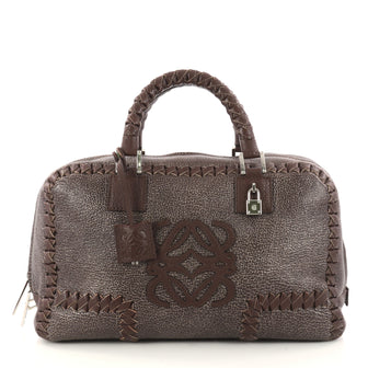 Loewe Amazona Bag Whipstitch Leather 36 Brown 3020703