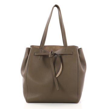Celine Phantom Tie Cabas Tassel Tote Leather Small Brown 3021201