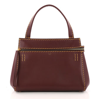 Celine Edge Bag Leather Small Red 3022707