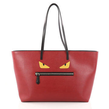 Fendi Monster Roll Tote Leather Medium