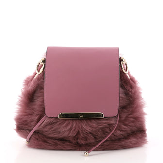 Christian Louboutin Lucky L Convertible Backpack Fur